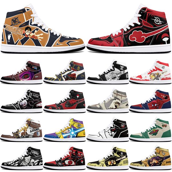 

DIY classics customized shoes sports basketball shoes 1s men women antiskid anime Versatile fashion figure sneakers 36-48 379127