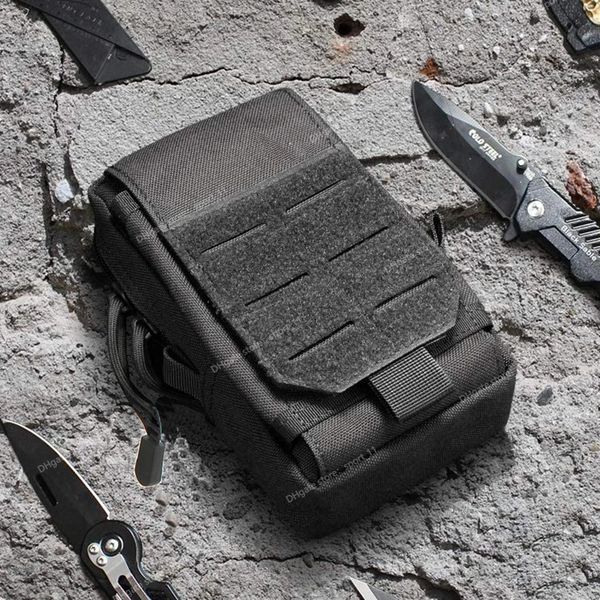 

tactical molle pouch outdoor mobile phone waist bag edc tool hunting accessories bag vest pack cell phone working tools holder camping hikin