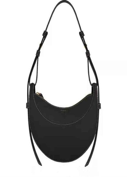 

evening bags french polene paris niche design bag single shoulder messenger crescent female leather armpit saddle1845723