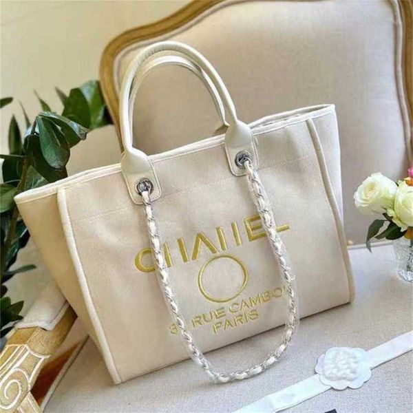 

50% off classics women's luxury handbags beach pearl canvas embroidered chain packs bag small large pack 6t8b