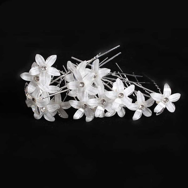 

wedding hair jewelry new women u shape flower hairpins metal barrette pearl clip wedding bridal hair accessories wedding hairstyle design to, Slivery;golden