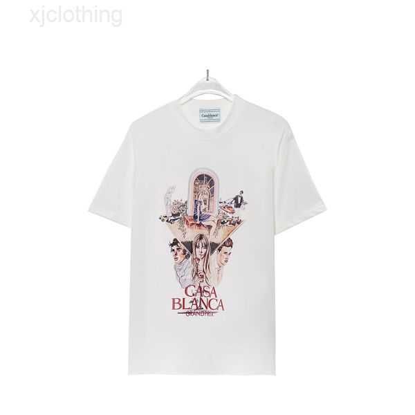 

casablanca t shirt summer mens designers shirt fashion men's -shirts man clothing street designer shorts sleeve us size s-xxl 6cn91, White;black