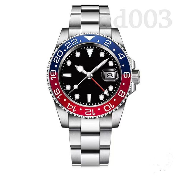 

41mm mens watch full stainless steel designer watch aaa gold plated red face 2813 orologio sapphire datejust v10 business explorer watches 4, Slivery;brown