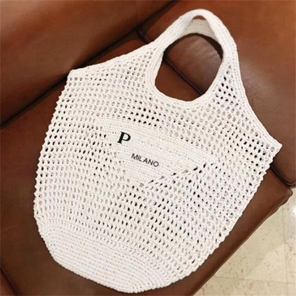 

2023 new women luxury bag designer raffia straw summer women's mens weave beach bags hollow out handbag clutch tote crossbody travel fa