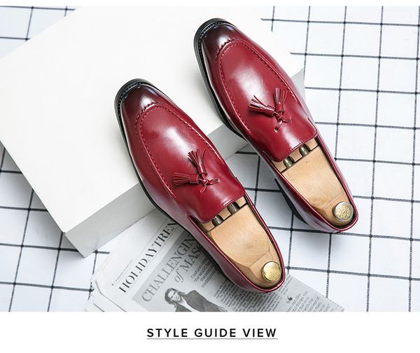 

white genuine leather wedding shoes formal suit business dress shoes men oxfords pointed toe laces cowhide casual shoes, Black