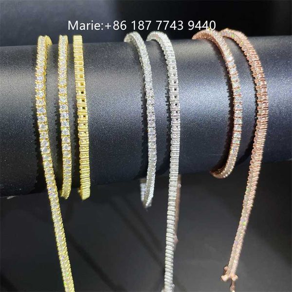

2mm wide moissanite tennis bracelet sliver tennis necklace moissanite diamond jewelry tennis chain, Silver