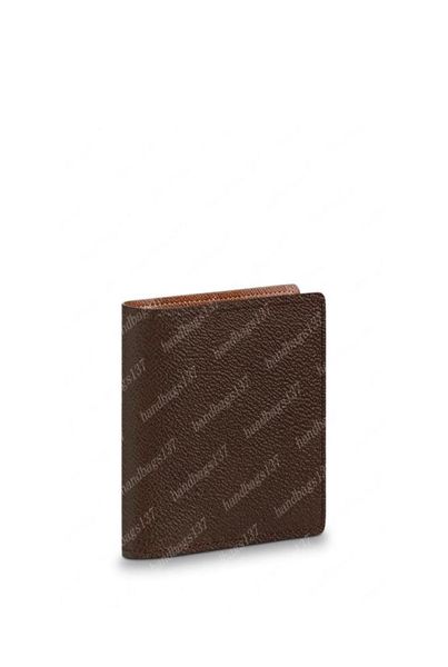 

2022 wallets mens wallet purses zippy men short fold card holder passport holder women long folded purse brown flower leather 60894026568, Red;black