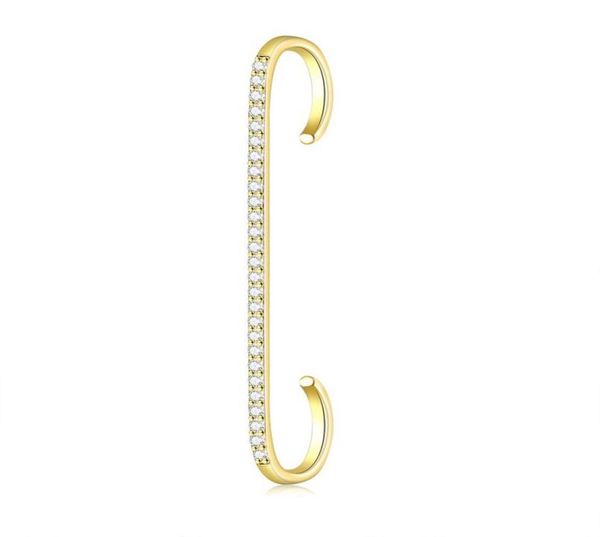 

yoursfs 6pcsset zircon ear cuff earrings fashion jewelry 18k gold plated woman christmas gift7295477, Silver