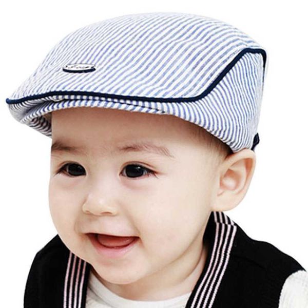

caps hats baby hats cute children stripe classic style fashion cap toddler spring summer berets baseball caps for girls boys dropship w0419, Yellow