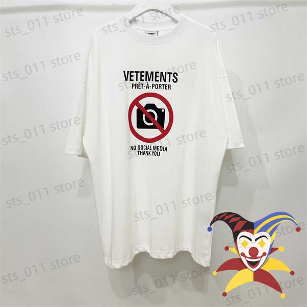 

men's t-shirts t-shirt men women 1 1 oversized no social media thank you t shirt tee vtm t230419, White;black