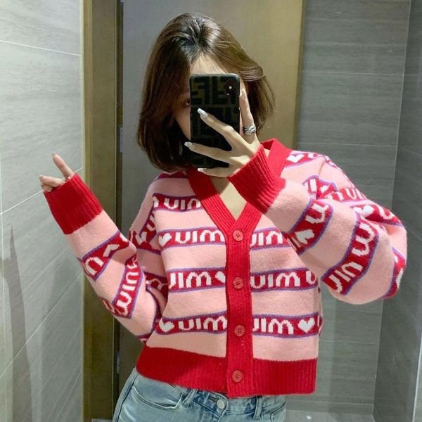 

sweaters letter uim love women knitted sweater pullovers female casual o neck 2022 winter autumn fashion ins full sleeve knitted, White;black
