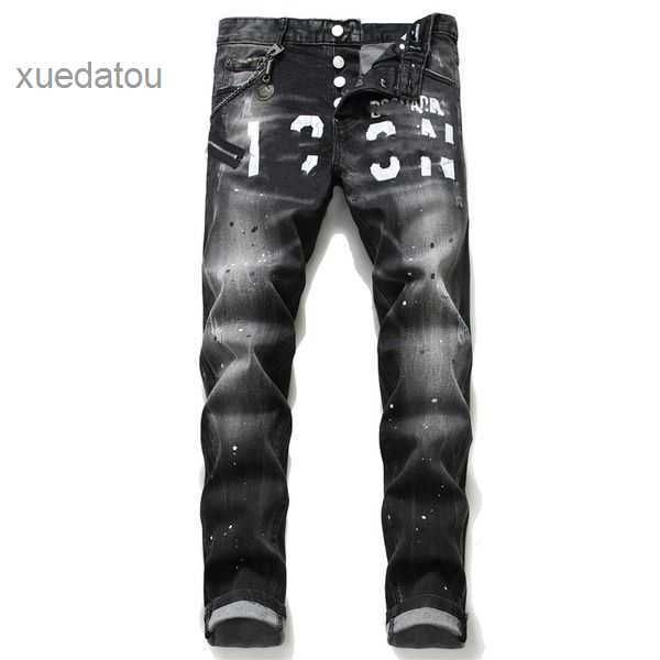 

linen designer pants jeans mens pants hip hop men jeans distressed ripped biker slim fit motorcycle denim for men 3 5v9l, Blue