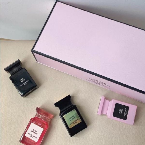 

4types perfume 7.5ml eau de parfum long time lasting smell fragrance body lady parfum pink gift box
