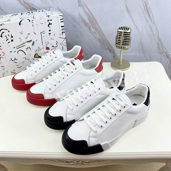 

designer luxe quality jogging decoration platform elastic buckle leather surface mens woman sports shoes size 38-45, Black