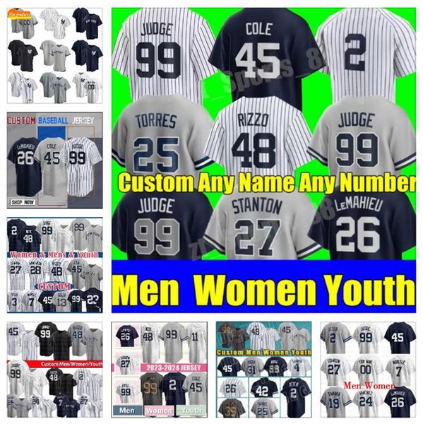 

2023 custom s-4xl baseball new yorks anthony volpe yankees jerseys aaron judge jersey derek jeter bnyyyy rizzo gerrit cole gleyber torres gi