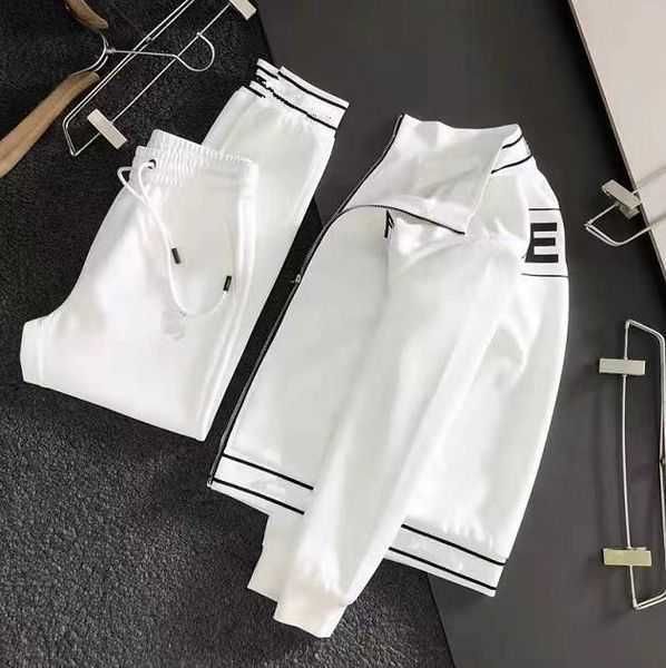 

men women casual tracksuit spring autumn men's sets solid color sportswear brand hoodie pants clothing fashion 2 pieces set sports suit, Gray