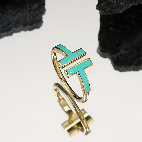 

luxury rose gold band diamond split colored stainless steel wedding ring designer couple jewelry love ring women gift engagement with box y2, Silver