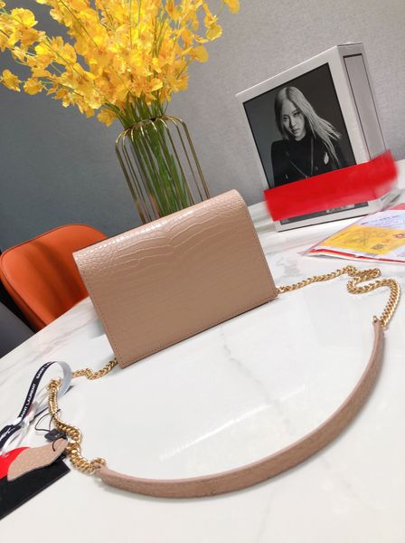 

handbags women luxury designers genuine leather bag with letters woman chains crocodile pattern messenger bags wholesale shoulder handbag