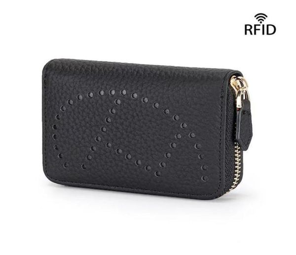 

fashion wallet short card holder rfid women zipper wallets coin purse moneybag bussiness card bag1244804, Red;black