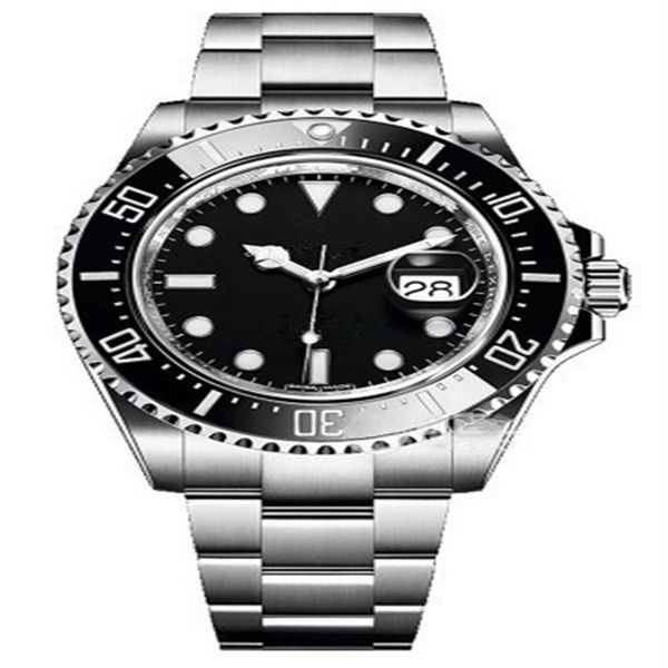 

men's watch 44mm ceramic swagger automatic mechanical date waterproof luminous sapphire223f, Slivery;brown