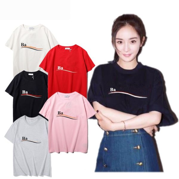 

2023 summer designer t shirt short sleeve waves tee men women lovers luxury print t-shirts fashion senior pure cotton size s-3xl, White;black