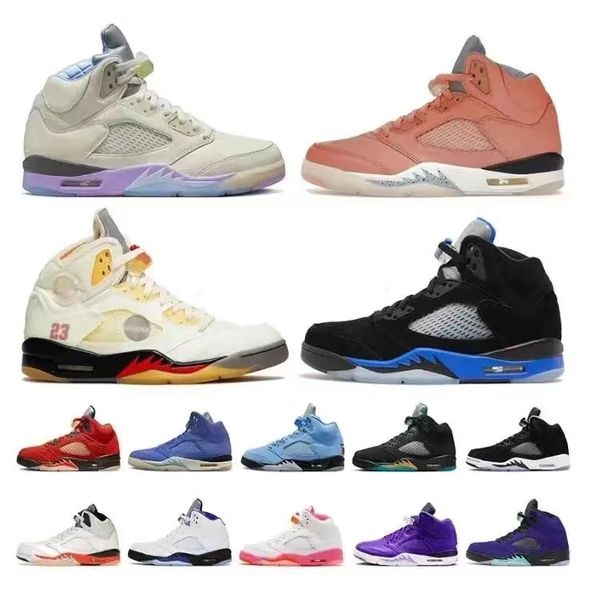 

jumpman 5 5s men basketball shoes university racer blue sail crimson bliss raging bull shattered backboard easter green bean metallic mens t