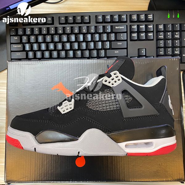 

orignal quality basketball shoes 4 men 4s military black cat red thunder lightning university blue white oreo bred pure money what th mens t