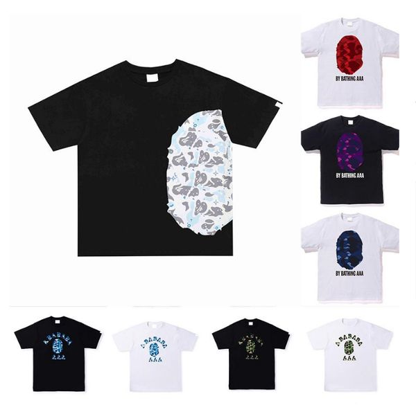 

mens designer t shirt polos black white short sleeves men women fashion streetwear luxury clothing street summer t-shirts tees size m-3xl, White;black