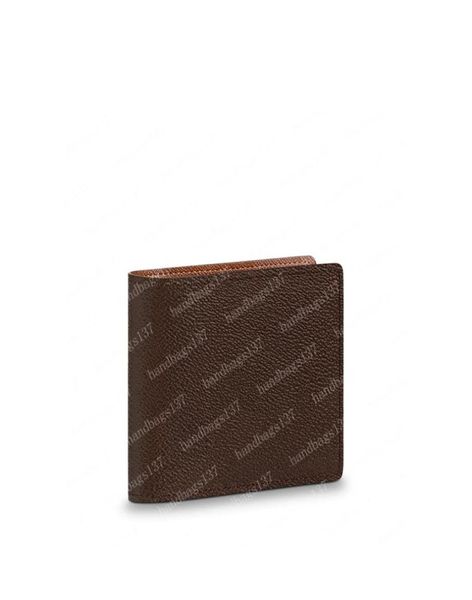 

2022 wallets mens wallet purses zippy men short fold card holder passport holder women long folded purse brown flower leather 60899754548, Red;black