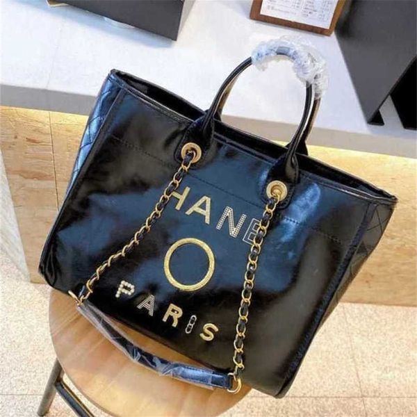 

50% off women's luxury handbags classics beach metal pearl letter badge tote bag small leather large chain wallet h1qe