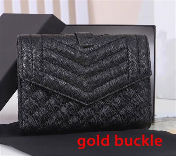 

classic envelope compact trifold wallet in mix matelasse grain de poudre embossed leather short wallets metal hardware snap butto2655422, Red;black