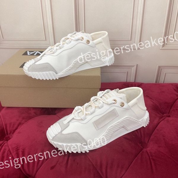 

designer men's and women's sports shoes casual shoes leather lace up flat shoes retro canvas shoes men's and women's fas, Red;white