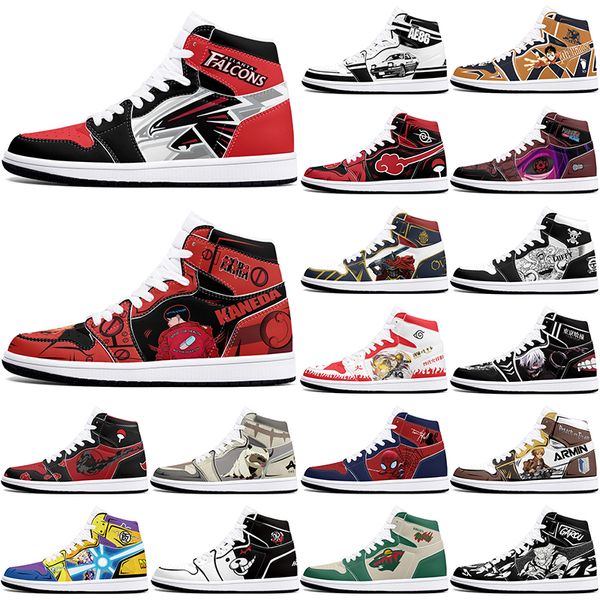 

DIY classics customized shoes sports basketball shoes 1s men women antiskid anime Versatile fashionable figure sneakers 36-48 405308