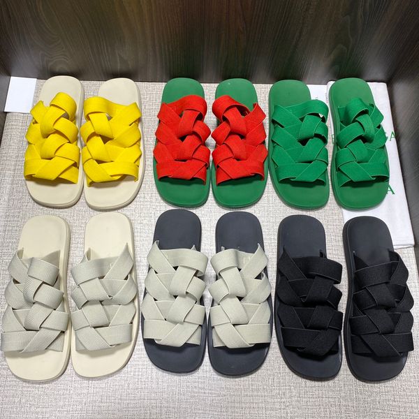 

designer's all-in-one solid color sandals casual flat slippers summer men's and women's loose flip-flops beach sandals, Black