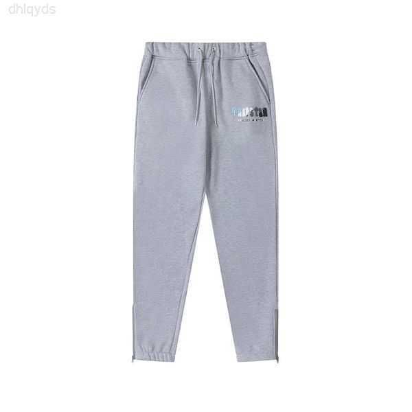 

high casual men's quality tracksuits embroidered men women hoodie trapstar london shooters hooded tracksuit designer sportswear pullove, Gray