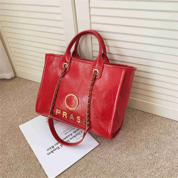 

70% off fashion luxury handbags women's beach metal badge tote bag small capacity large leather one backpack t37n