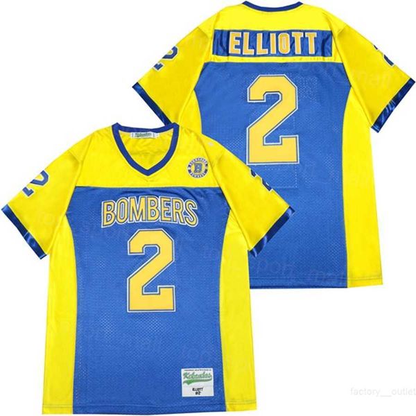 

high school football 2 ezekiel elliott jersey john burroughs breathable pure cotton hiphop for sport fans team blue college moive pullover u, Black