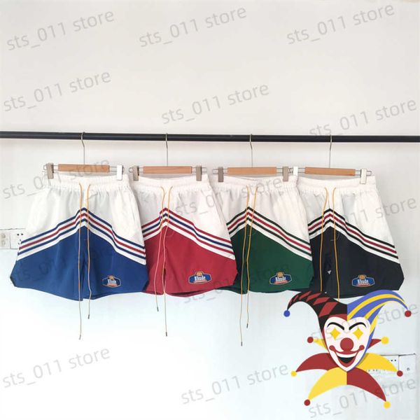 

men's shorts patchwork shorts men women inside mesh badge embroidery breeches t230419, White;black