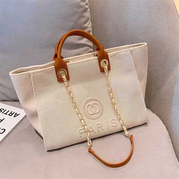 

80% off pearl label luxury beach bag designers canvas portable large capacity female classic big handbags backpack i222