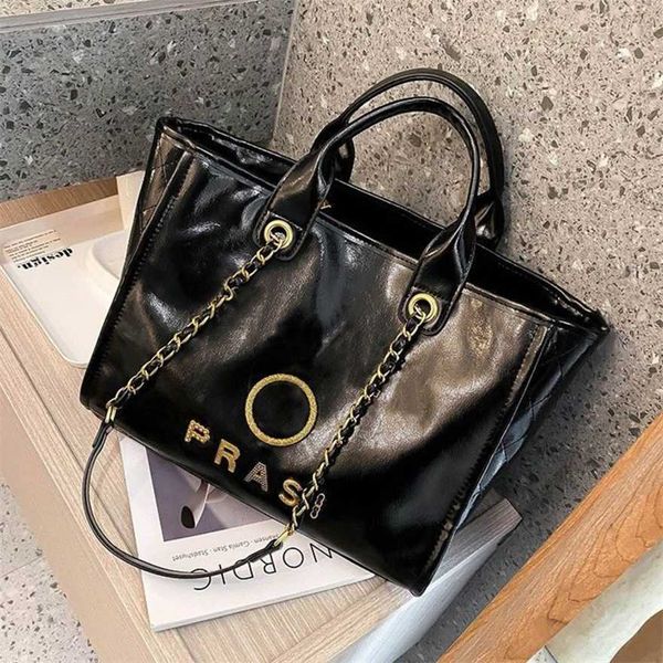 

60% off women's classic luxury handbags metal letter badge tote bag small body leather beach large female chain wallet backpack btix