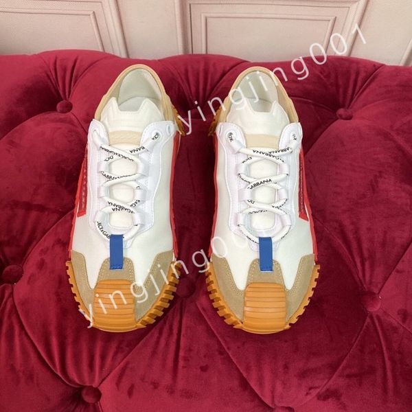 

2023 new luxury designer calfskin casual shoes reflective sneakers vintage trainers fashion shoes lace-up sneaker, Black