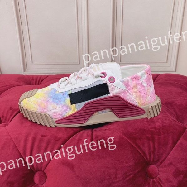 

2023 luxury vintage casual shoes calfskin reflective sneaker designer mens women sneakers fashion shoes increasing platform shoe leather tra, Black