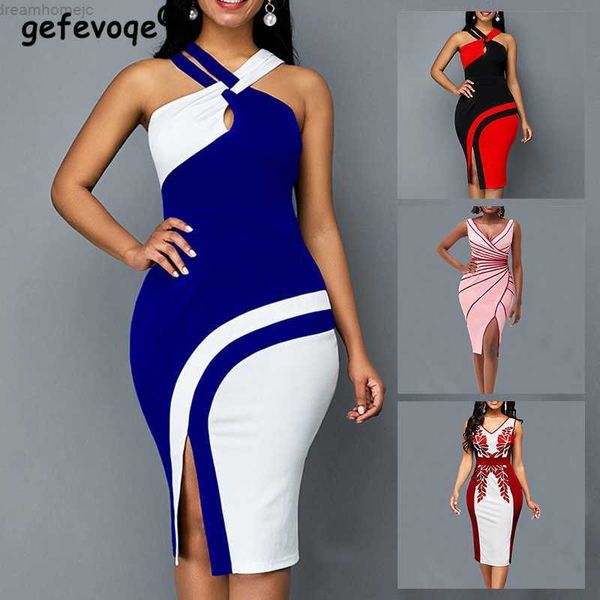 

nightclub fashion slit bodycon slip dress summer sleeveless vintage y2k dresses for women 2022 high waist party robe female 0419, Black;gray