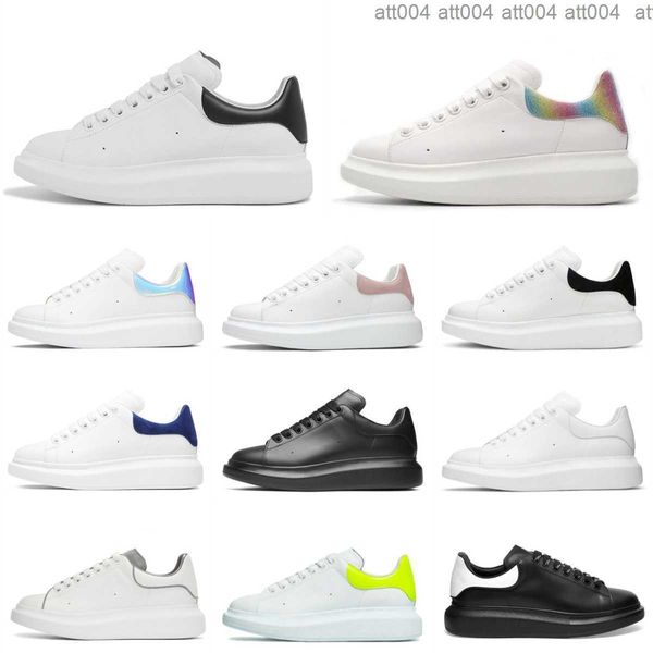 

designer leather increased casual sports shoes espadrilles fashion platform mens womens luxury veet suede white lace up sneake mc queen mcqu
