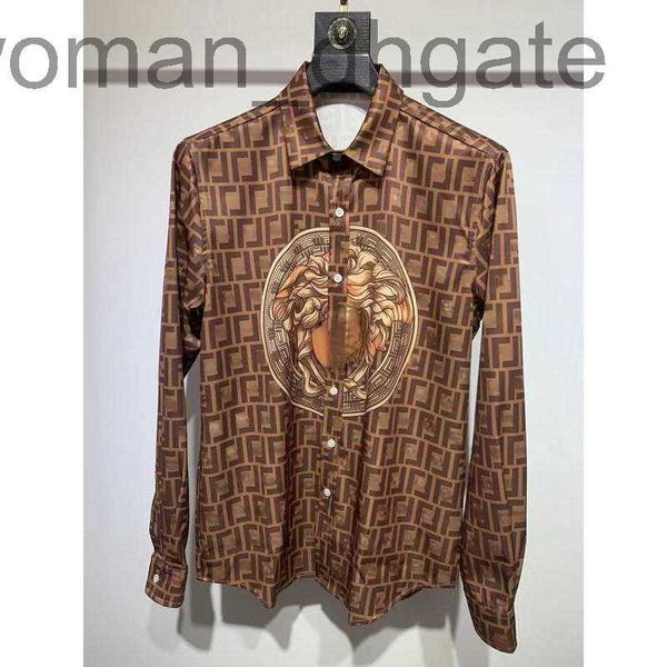 

men's casual shirts designer casual shirt designer shirts medusa silk shirt hip-hop loose thin jacket mens long sleeved shirts 18 color, White;black