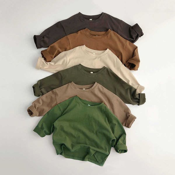 

t-shirts children' clothing pure cotton long sleeve t-shirts baby boy girl kids t-shirt cotton spring tee shirts baby boy clothes p230, Blue