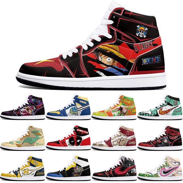 

DIY classics customized shoes sports basketball shoes 1s for men women antiskid anime Versatile fashionable figure sneakers 36-48 439125
