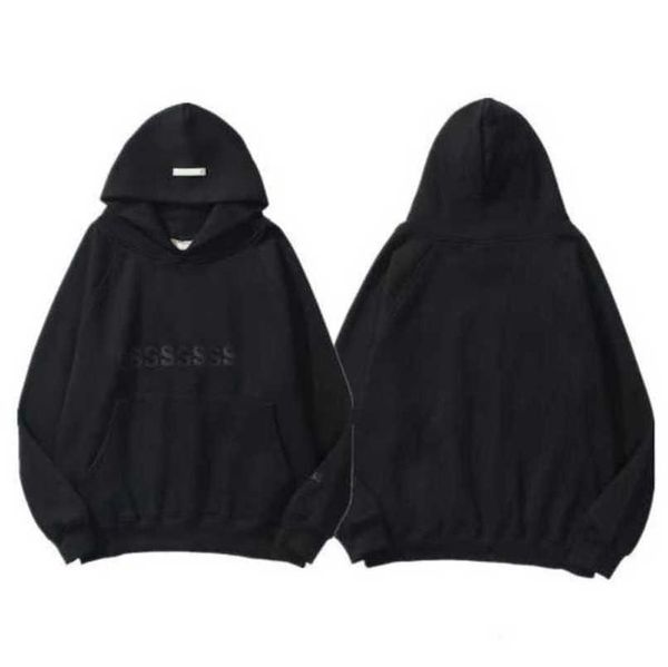 

men's luxury classics tracksuits essss entials sweatshirts letter hoodies men women sportswear hooded pant coat sweater pullover coupl, Black