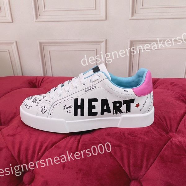 

fashion shoe designer women leather lace up sneakers white flat sole womens luxury casual shoes, Red;white
