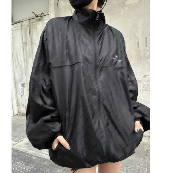 

23ss women coat womens jacket suntan prevention coat womens designer clothing letter logo full print drawstring zipper trench coat women clo, Black;brown